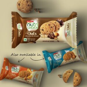 BRITANNIA: NutriChoice Oats Choco Almond Cookies