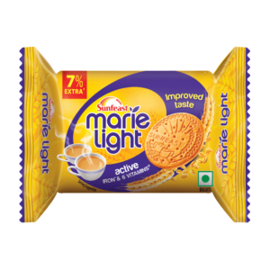 Sunfeast Marie light Active contains Iron and 6 Vitamins