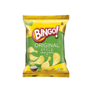 Bingo Original Style Cream & Onion Potato Chips, 21g