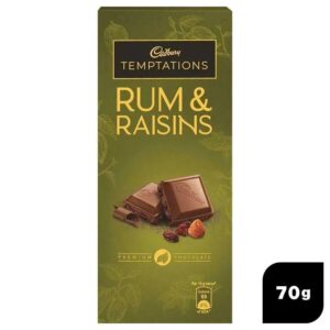 Cadbury Temptations Rum & Raisins Chocolate 70 g